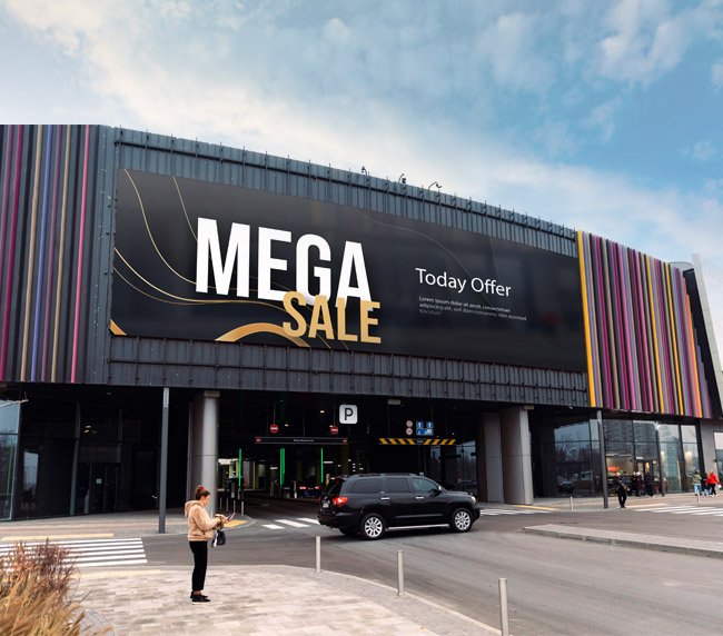 Large format printed graphics and banners